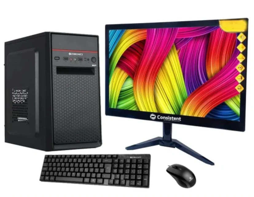 H61 Motherboard | Processor i5 | CPU Fan | 16GB RAM | 256GB SSD | Cabinet + SMPS | Monitor 19" | Keyboard + Mouse | Wifi Adapter + Mouse Pad 