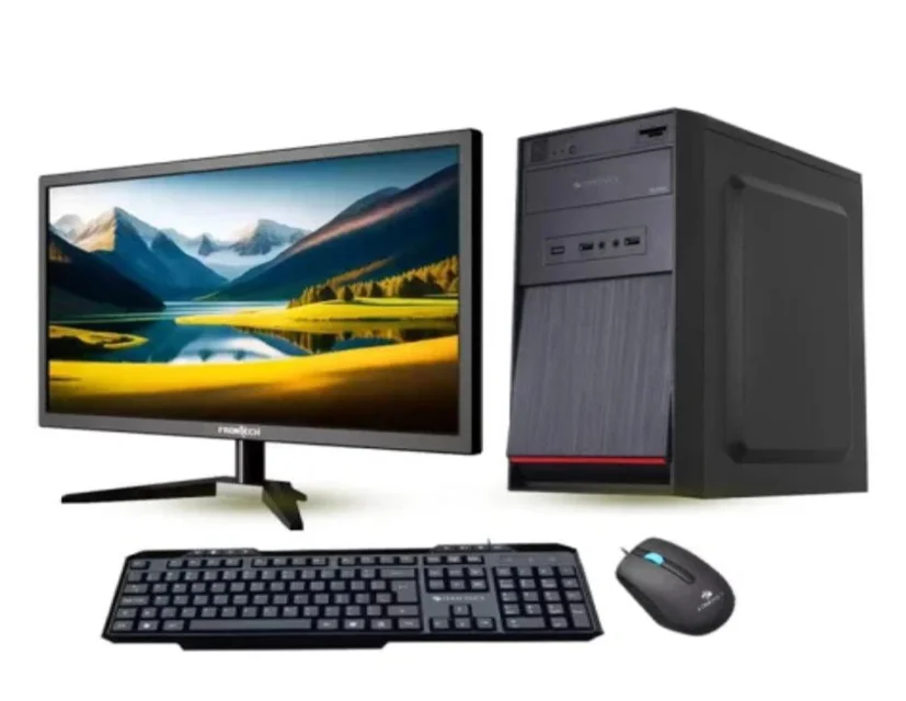 H110 Motherboard | Processor i3 6th Gen | CPU Fan | 16GB RAM | 256GB SSD | Cabinet + SMPS | Monitor 19" | Keyboard + Mouse | Wifi Adapter + Mouse Pad 