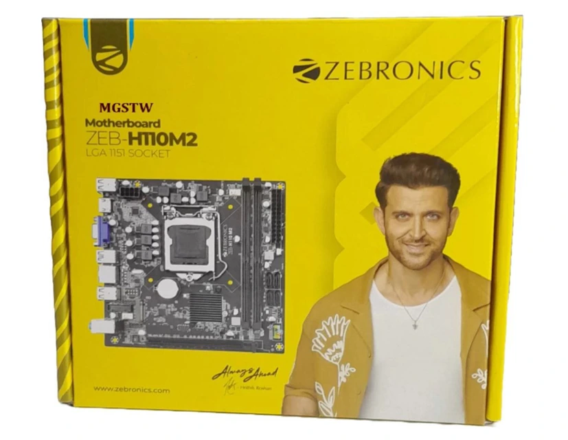 Zebronics H110 M2 Motherboard | Intel Pentium / Celeron / i3 / i5 / i7  Series Processors in LGA 1151 | Supports DDR4 2133/2400/2666 MHz memory