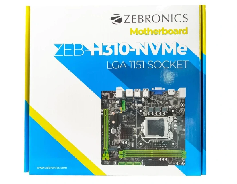 Zebronics H310 M2 Motherboard | Intel i3/i5/i7/Celeron/Pentium, 8th & 9th generation series processor in LGA 1151 | Supports DDR4 2133/2400/2666 MHz memory