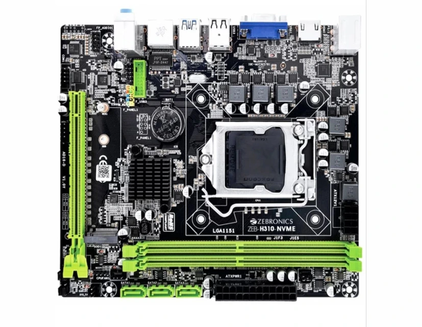 Zebronics H310 M2 Motherboard | Intel i3/i5/i7/Celeron/Pentium, 8th & 9th generation series processor in LGA 1151 | Supports DDR4 2133/2400/2666 MHz memory