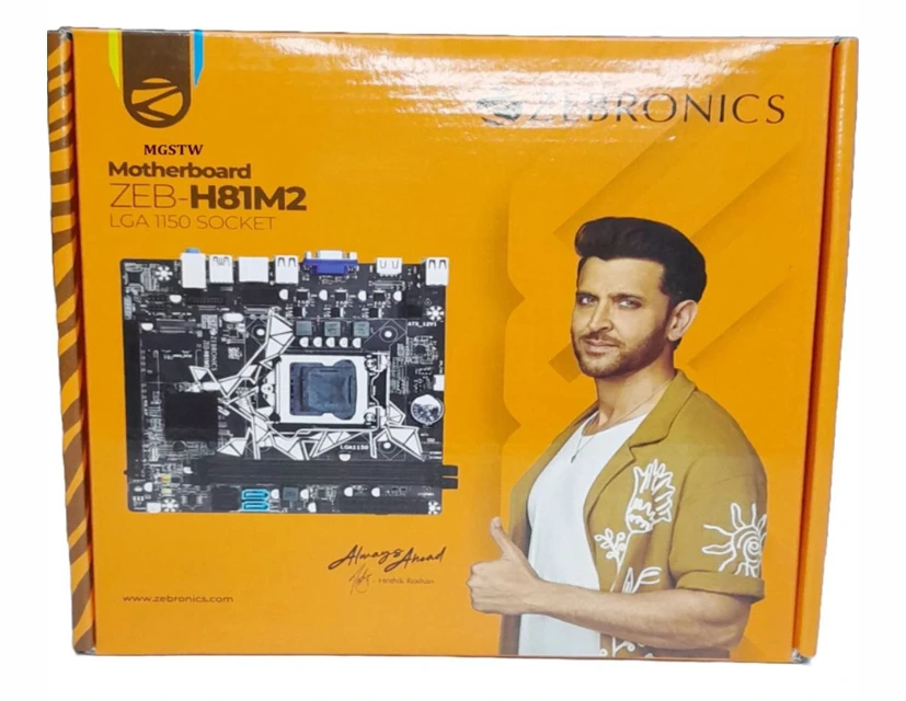 Zebronics H81 M2 Motherboard | Socket 1150 / Intel Pentium / Celeron / i3 / i5 / i7  Series Processors | Supports DDR3 1066/1333/1600 MHz memory